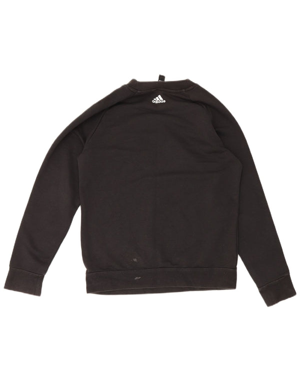 Γυναικεία γραφική φούτερ Adidas Jumper UK 12 Medium Black Sports