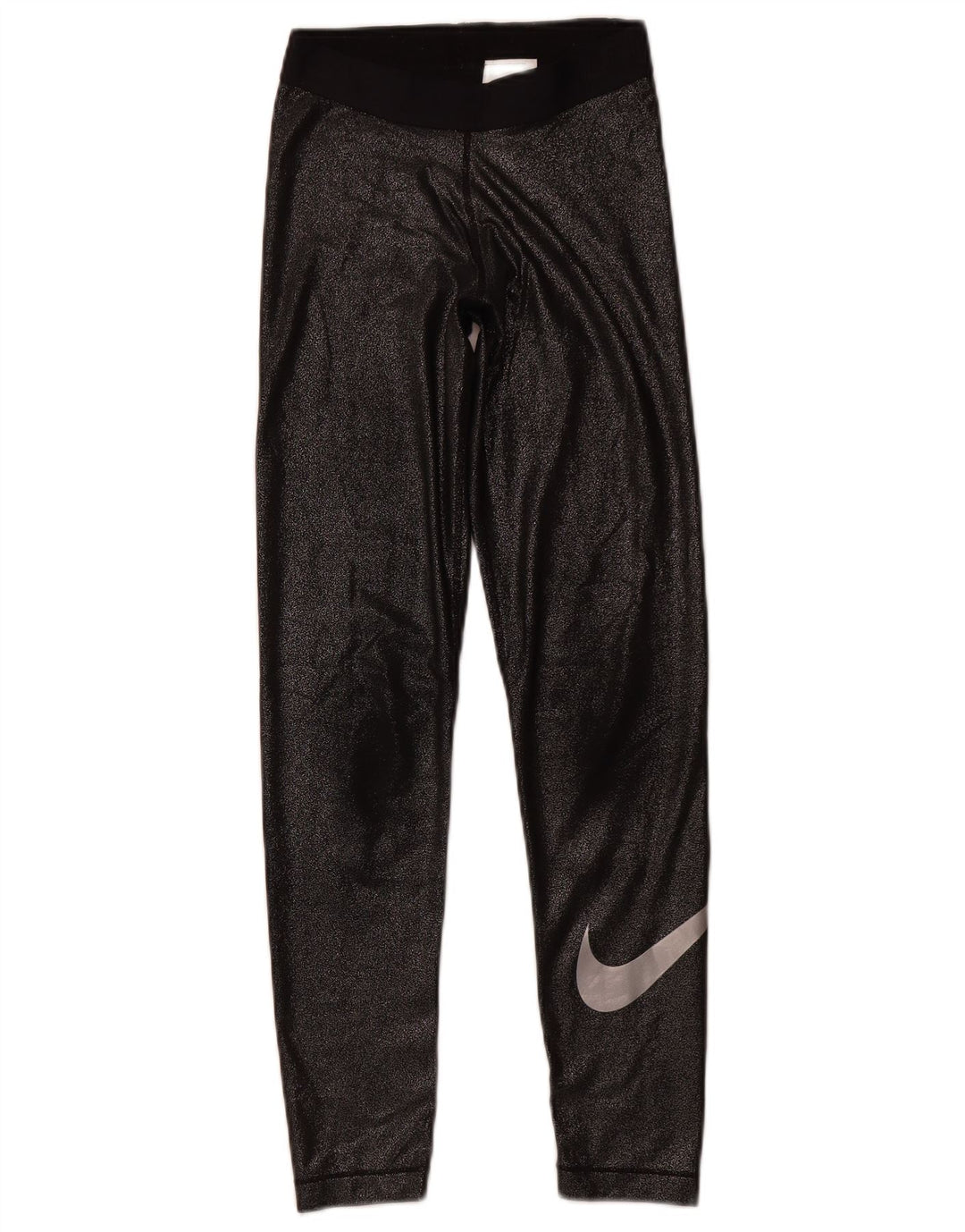 Γυναικεία γραφικά κολάν NIKE Dri Fit UK 8 Small Black Polyester