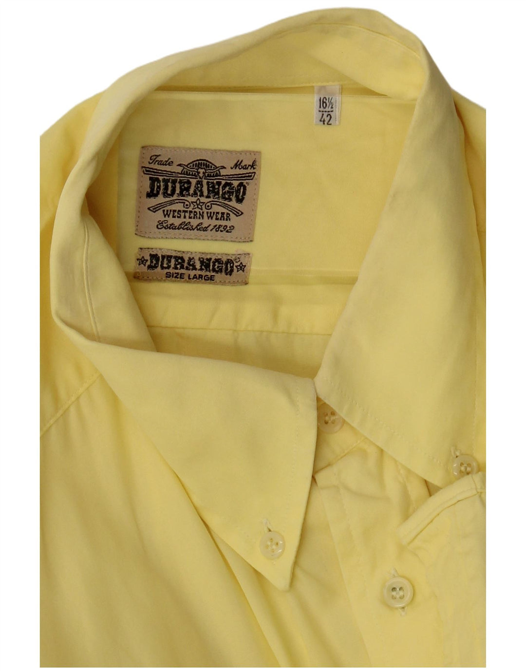 Ανδρικό πουκάμισο Durango Μέγεθος 16 1/2 42 Large Yellow