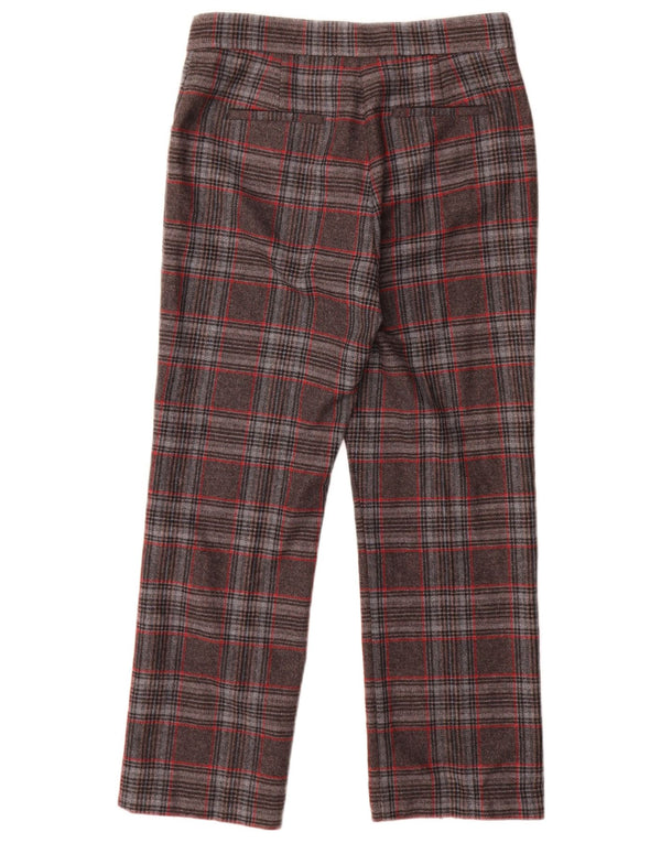Max & Co. Γυναικεία ίσια casual παντελόνια UK 8 Small W26 L30 Grey Check