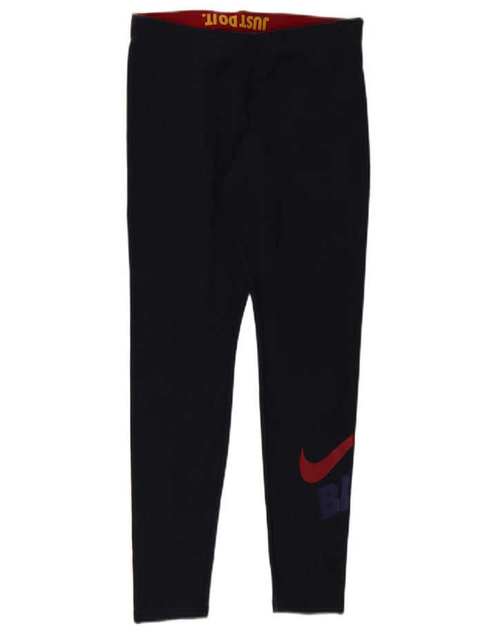 Γυναικεία γραφικά κολάν NIKE UK 12 Medium Navy Blue Cotton