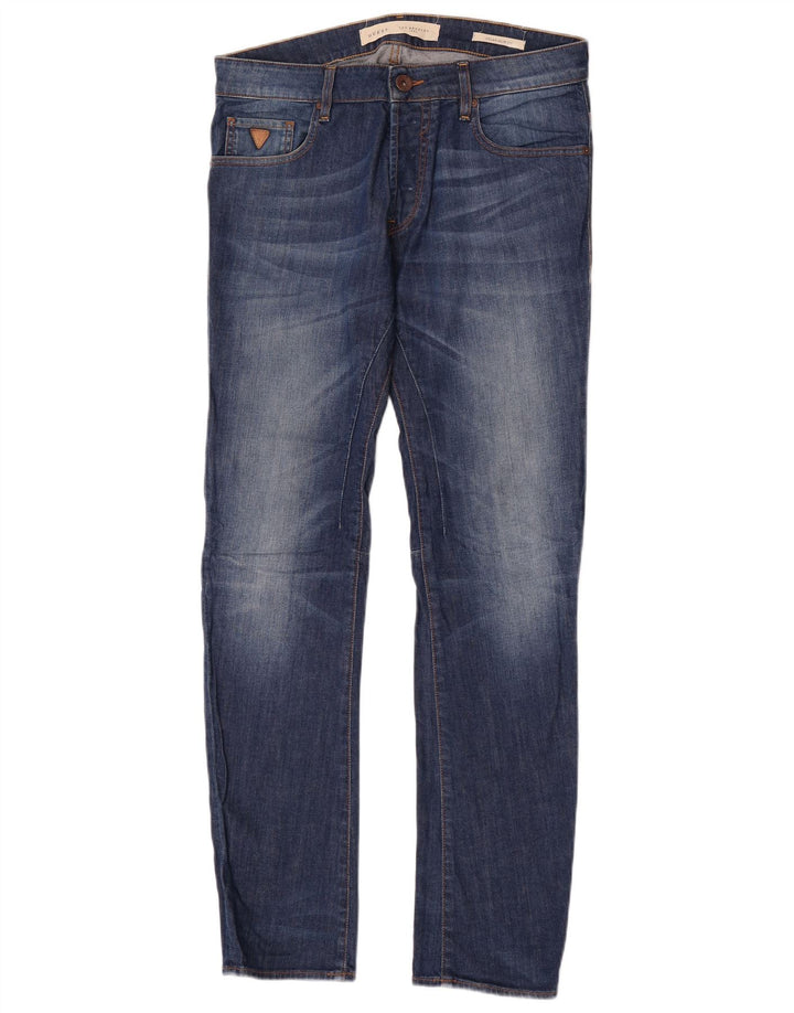 Guess Ανδρικό Slim Jeans W32 L34 Μπλε βαμβακερό