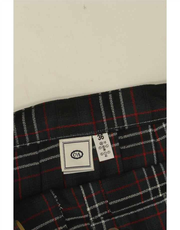 C&A Γυναικεία Wrap Φούστα UK 10 Small W26 Green Card Polyester