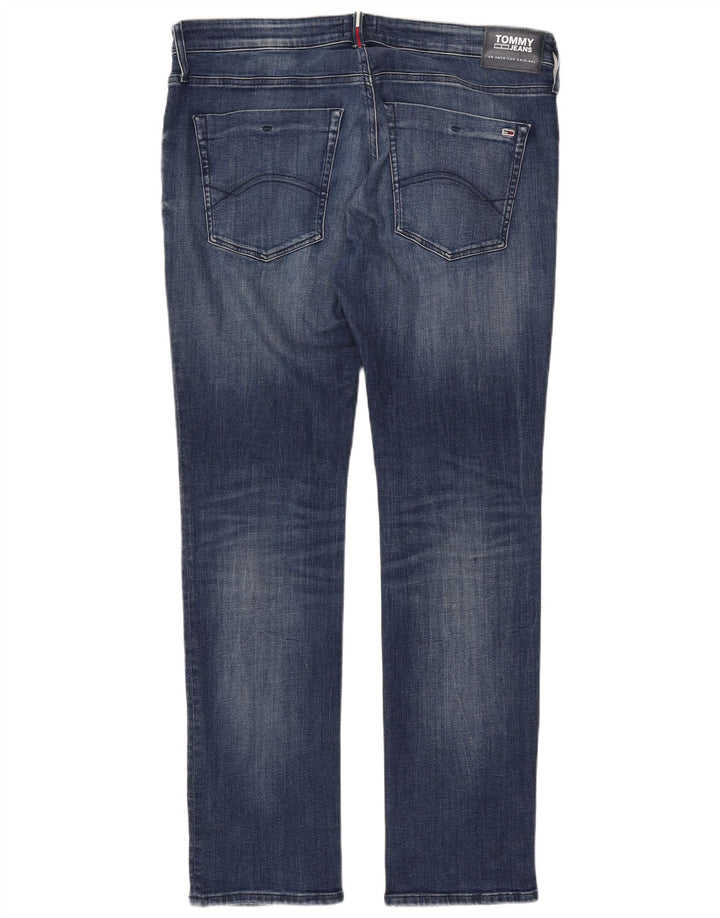 TOMMY HILFIGER Ανδρικό Slim Jeans W38 L34 Μπλε Βαμβακερό