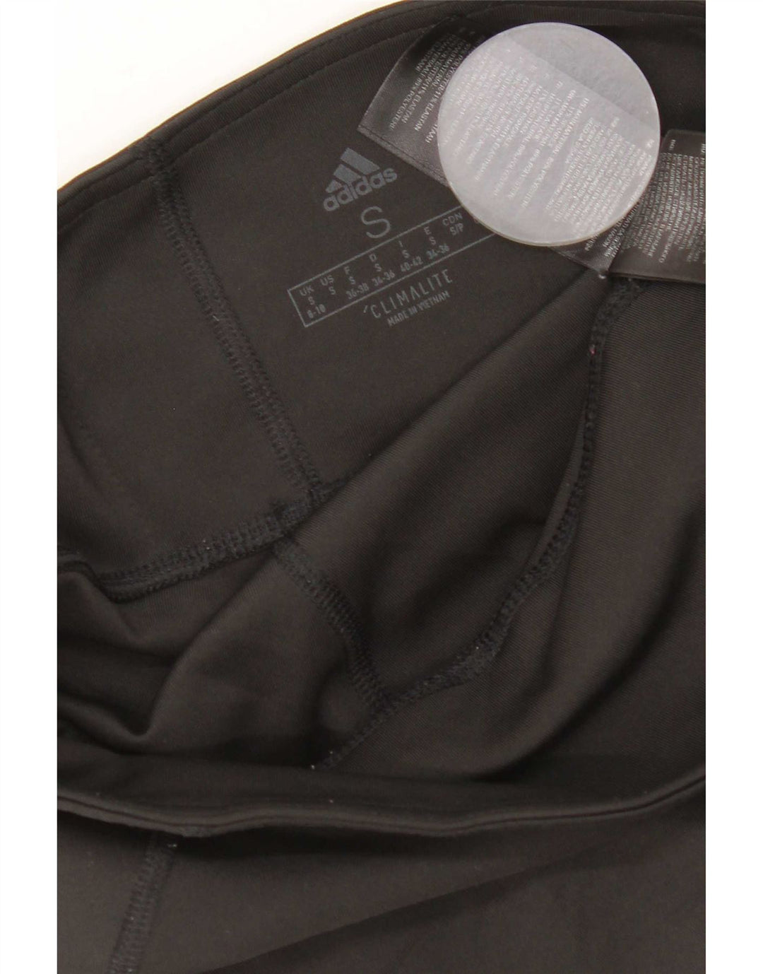 Adidas Γυναικεία κολάν Capri Climalite UK 8/10 Μικρό μαύρο πολυεστέρα