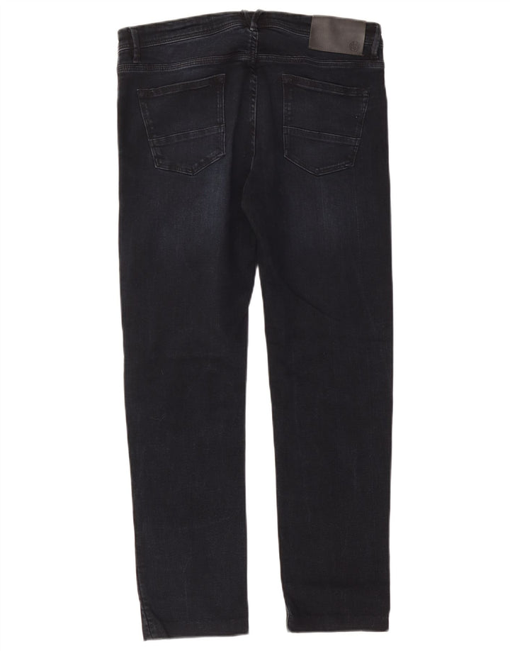 Massimo Dutti Ανδρικό Slim Jeans EU 40 Medium W31 L28 Navy Blue Cotton