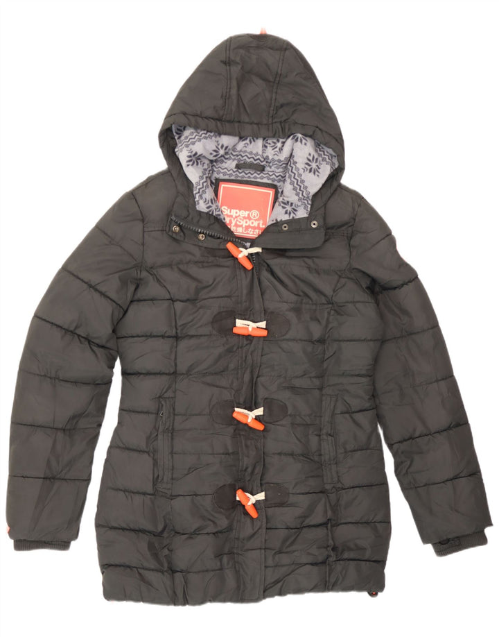 Γυναικείο μπουφάν με κουκούλα Superdry UK 14 Medium Grey Polyester