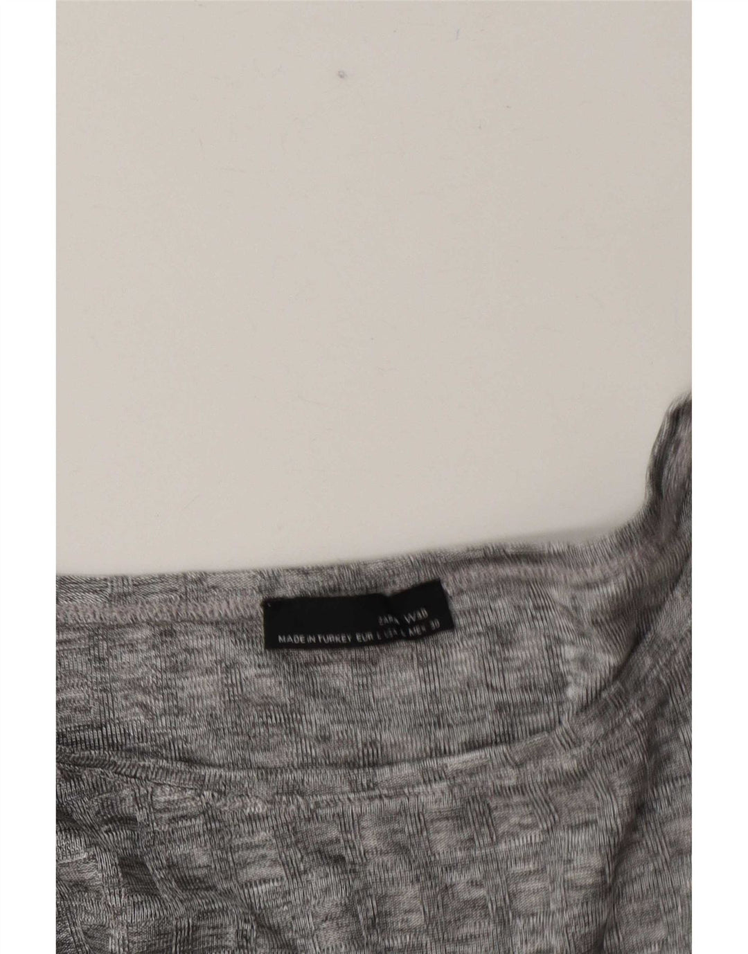 Zara γυναικείο τοπ μακρυμάνικο UK 16 Large Grey