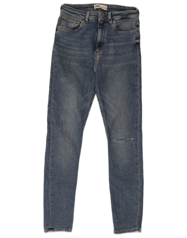 Zara Γυναικεία στενόχωρα τζιν EU 38 Small W28 L27 Μπλε βαμβακερό