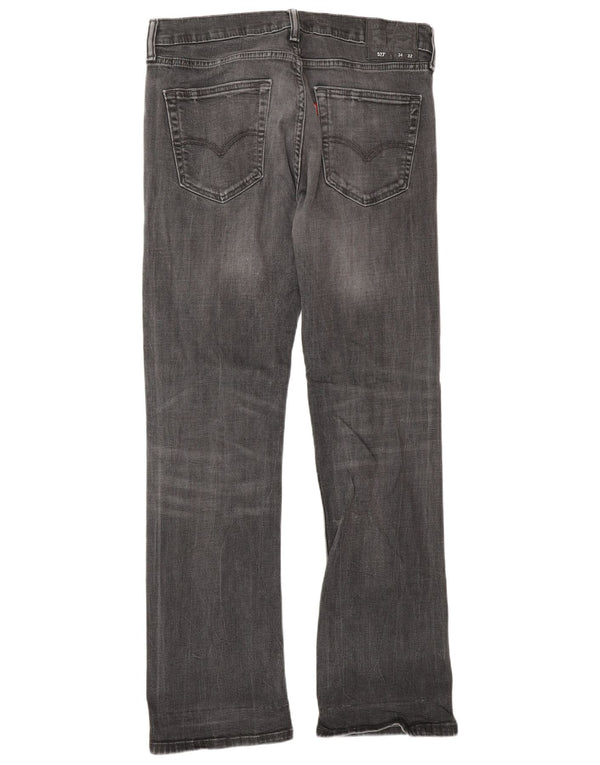 Levi's Mens 527 Bootcut Jeans W34 L32 Γκρι βαμβακερό
