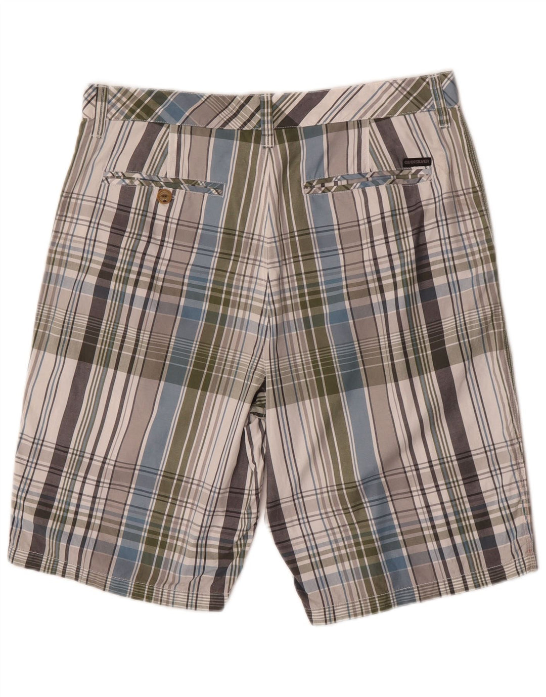 Ανδρικό σορτς Chino Quiksilver W34 Μεγάλο πολύχρωμο βαμβακερό καρό