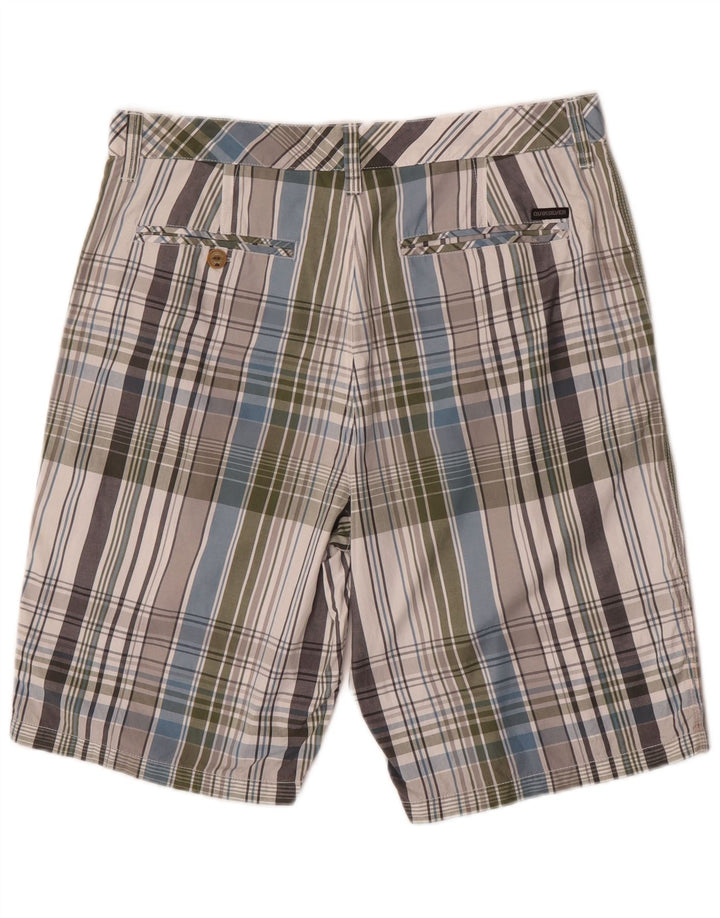 Ανδρικό σορτς Chino Quiksilver W34 Μεγάλο πολύχρωμο βαμβακερό καρό