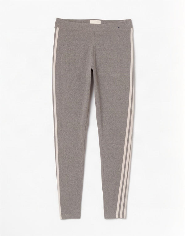 Γυναικείο κολάν Adidas UK 12/14 Μεσαίο γκρι βαμβακερό
