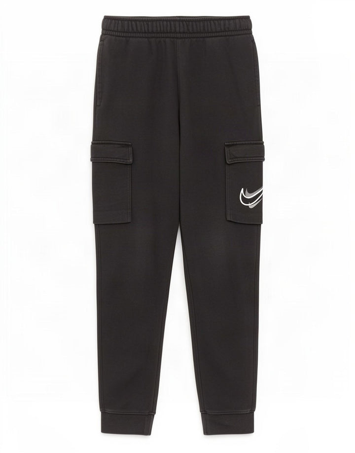 Παντελόνι αθλητικής φόρμας Nike Boys Cargo Joggers 10-11 ετών μεσαίο μαύρο βαμβακερό