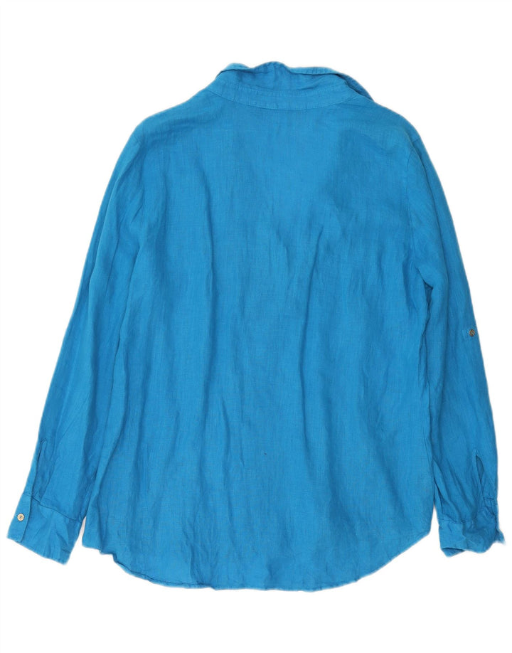 Γυναικείο πουλόβερ ZARA πουκάμισο UK 16 Large Blue
