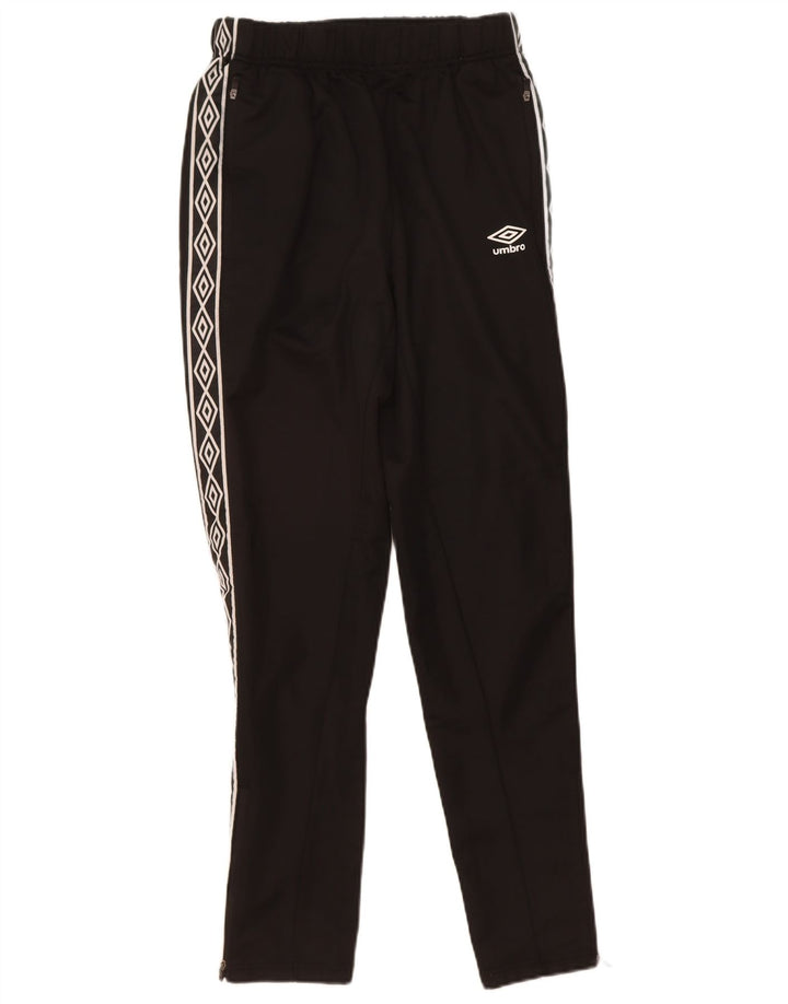UMBRO Mens Graphic Tracksuit Trousers Small  Black Polyester