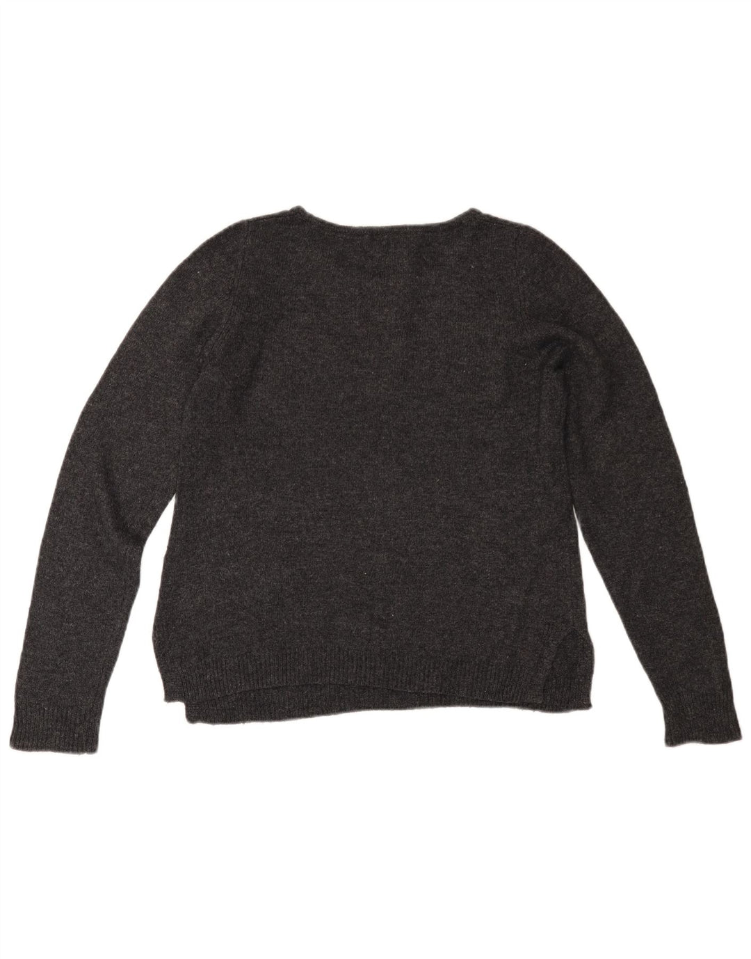 MONSOON Γυναικείο πουλόβερ με λαιμόκαυστο UK 12 μεσαίο βαμβακερό γκρι