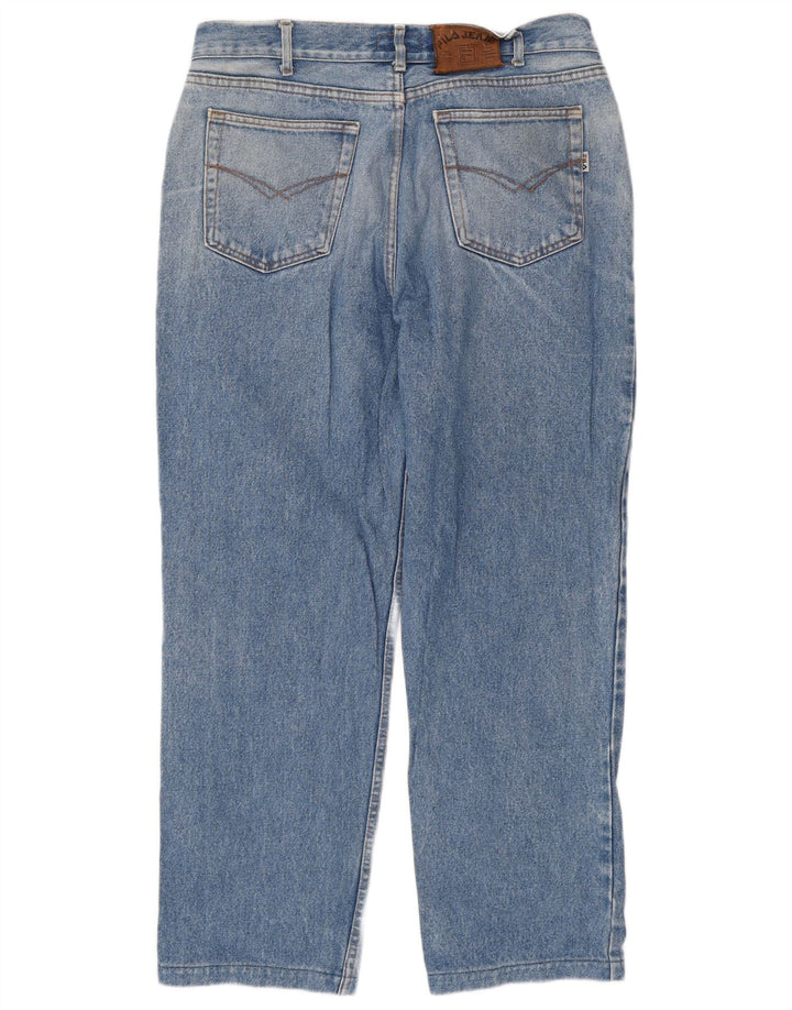 FILA Mens Straight Jeans W34 L29 Blue Cotton