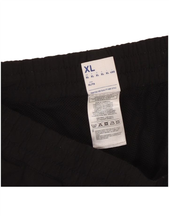 Ανδρική φόρμα Reebok Παντελόνι Joggers XL Μαύρο Colourblock Πολυεστέρας