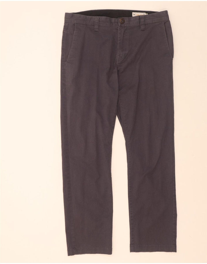 Ανδρικό ίσιο παντελόνι Chino Volcom W34 L32 Γκρι βαμβακερό