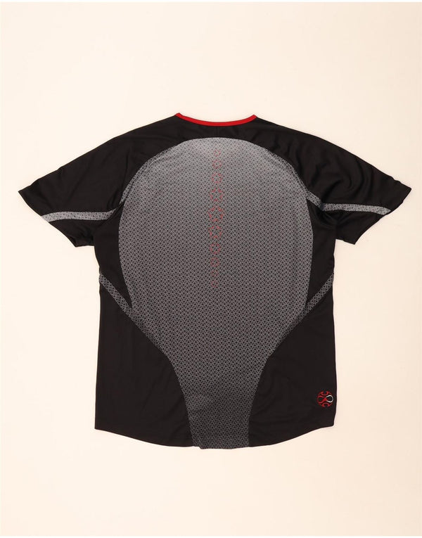 Ανδρικό T-Shirt Climacool ADIDAS Top XL Μαύρο Colourblock Πολυεστέρας