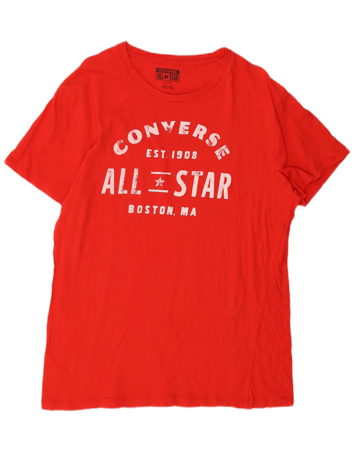 Ανδρικό γραφικό T-Shirt Converse Top XL Red