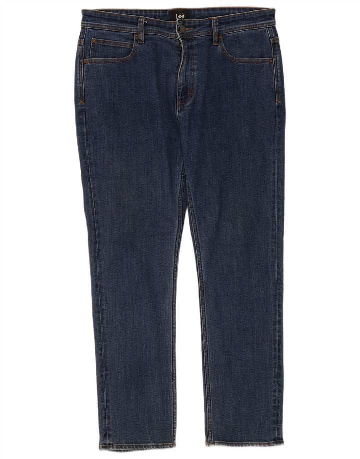 Lee Womens Slim Jeans W34 L30 Blue Cotton