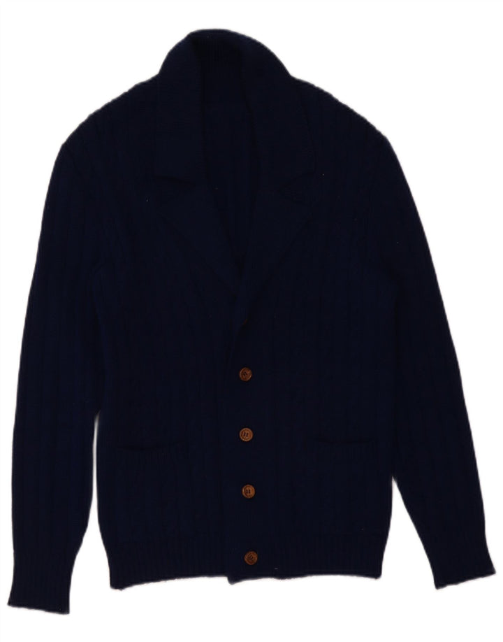 Vintage Ανδρικό Ζακέτα πουλόβερ Small Navy Blue