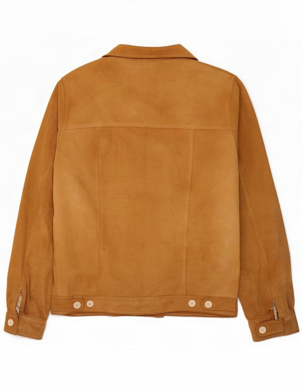 Vintage Ανδρικό Suede Jacket UK 38 Medium Beige