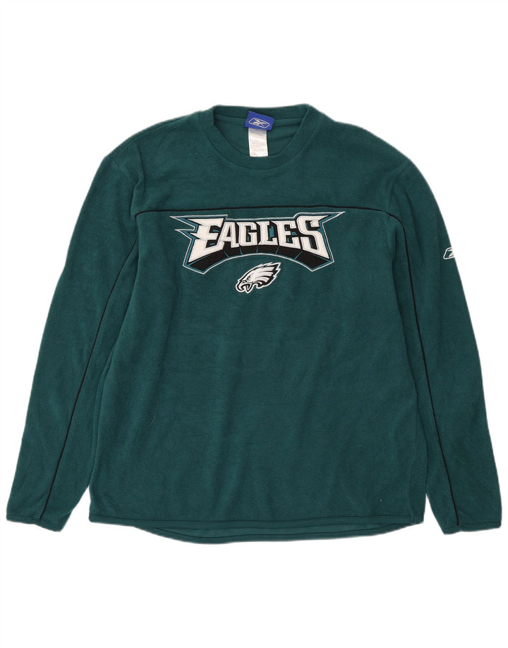 REEBOK Ανδρικό Philadelphia Eagles Graphic Fleece Jumper Μικρό Πράσινο