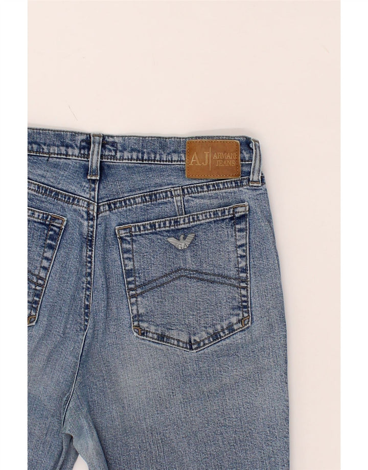 ARMANI Womens Denim Shorts W27 Small Blue Vintage Armani and Second-Hand Armani from Messina Hembry 