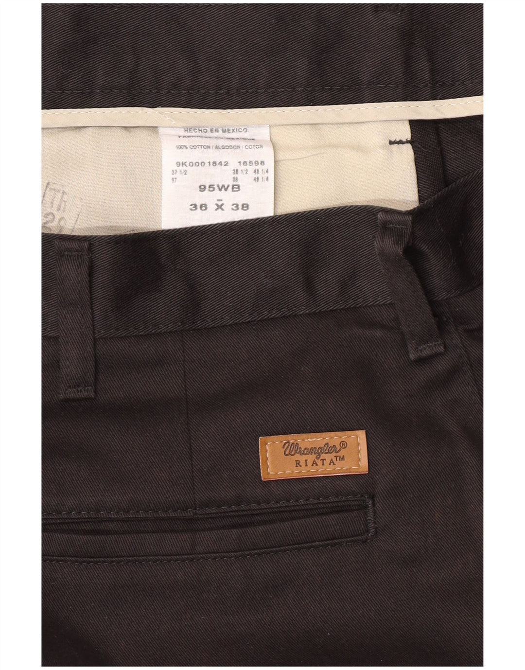 WRANGLER Ανδρικό παντελόνι Chino Riata Pegged W36 L38 Μαύρο βαμβακερό