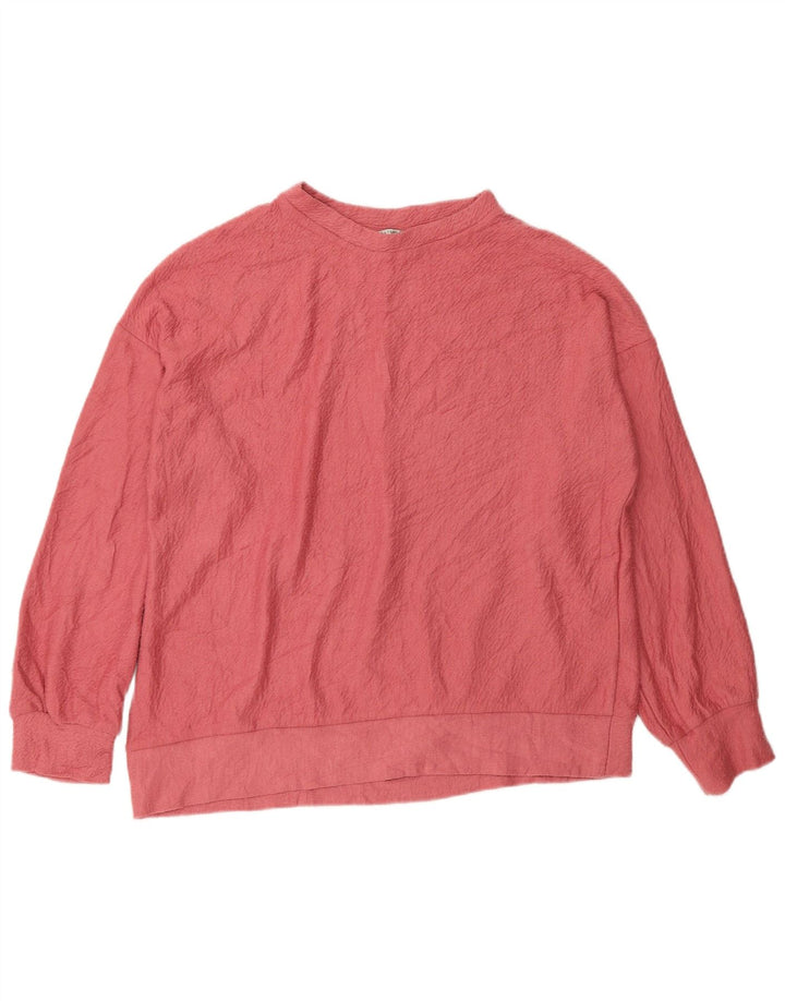 Zara Γυναικεία φούτερ Trafaluc Oversized Jumper UK 10 Small Pink