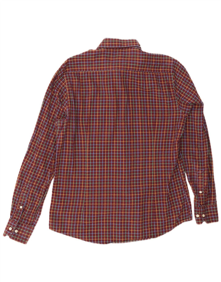 Ανδρικό φανελένιο πουκάμισο Barbour Tailored Fit, μεσαίο μπορντό