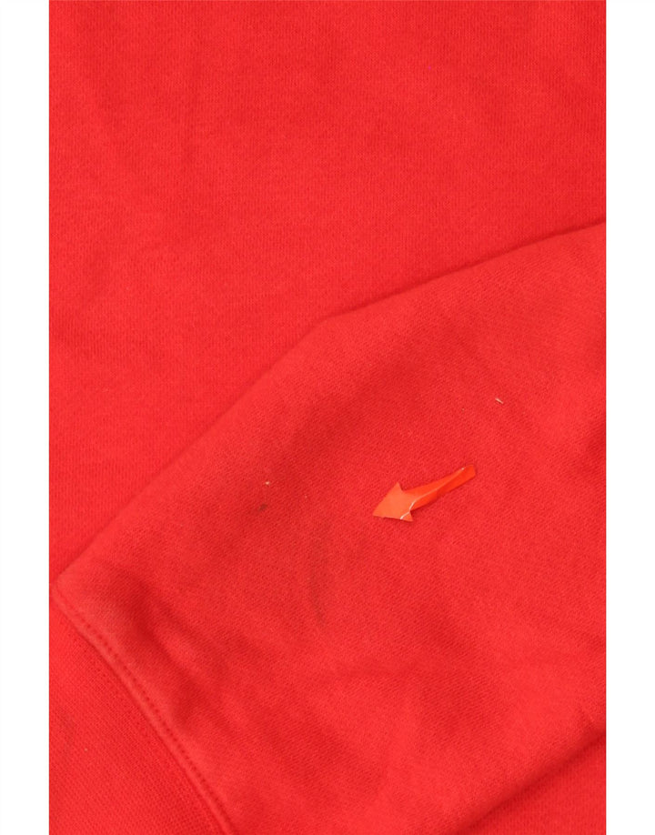 Ανδρικό μπλουζάκι με κουκούλα Nike, μικρό κόκκινο βαμβακερό