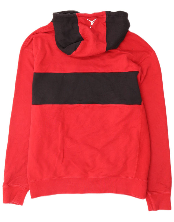 Jordan Ανδρικό Hoodie Jumper XL Red Colourblock Βαμβακερό