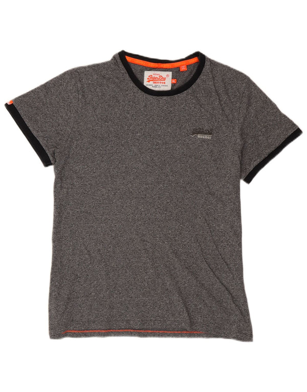 Superdry Ανδρικό T-Shirt Top XL Γκρι βαμβακερό