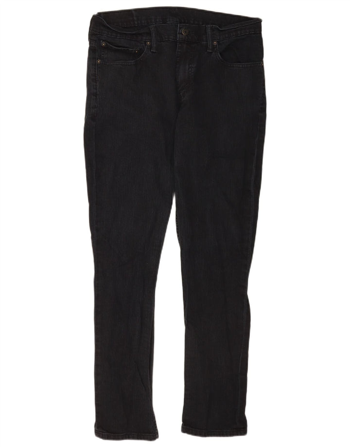 Ανδρικό τζιν Levi's Slim W33 L30 μαύρο βαμβακερό