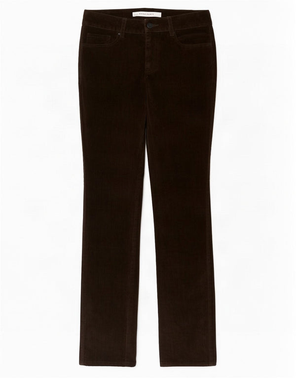 Zara Γυναικείο Slim Velor Casual Παντελόνι EU 36 XS W26 L33 Khaki