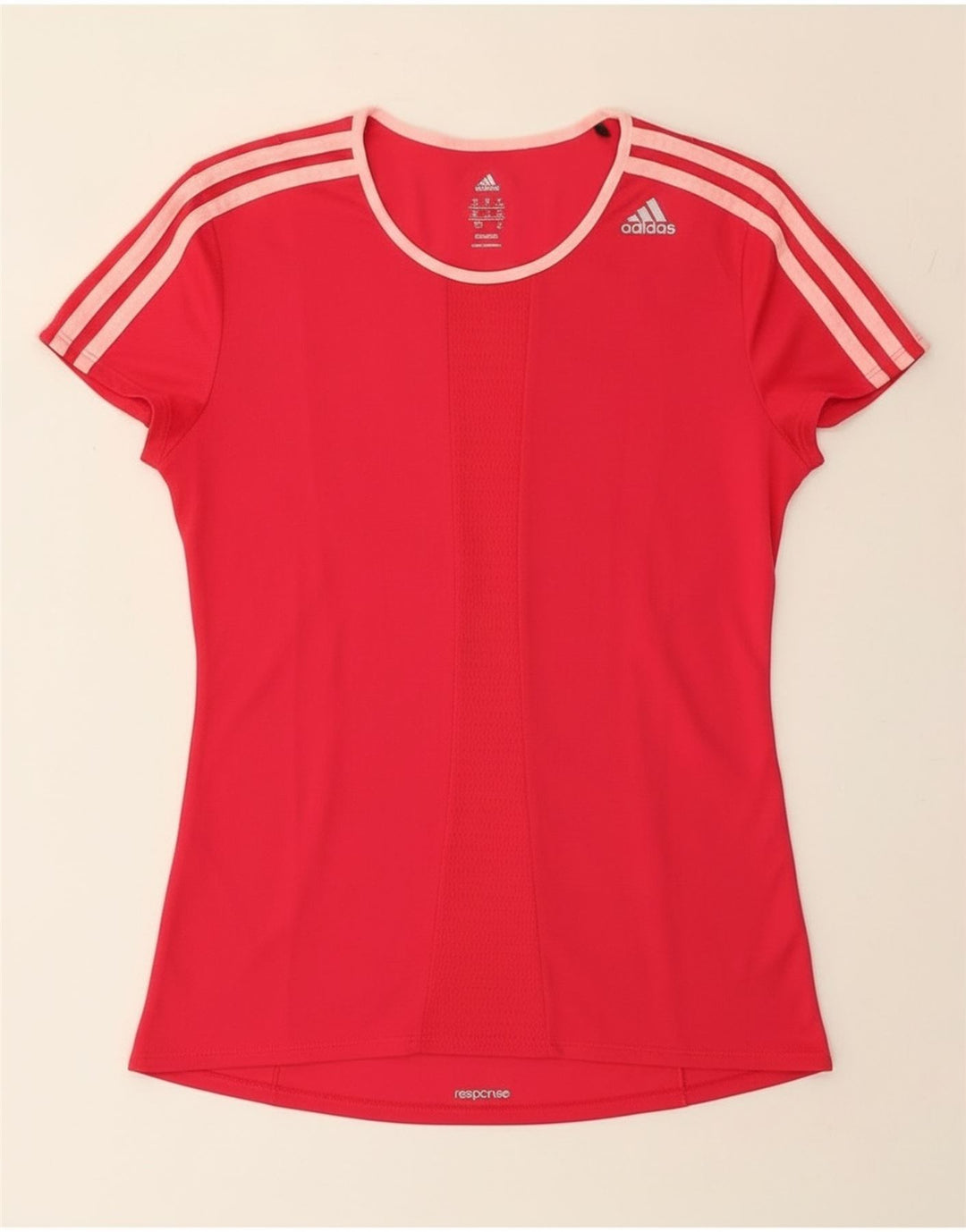 Adidas Γυναικείο T-Shirt Climalite Top UK 8/10 Small Pink Polyester