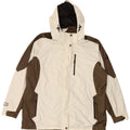 IGUANA Γυναικείο μπουφάν με κουκούλα αντιανεμικό EU 46 XL Λευκό Colourblock