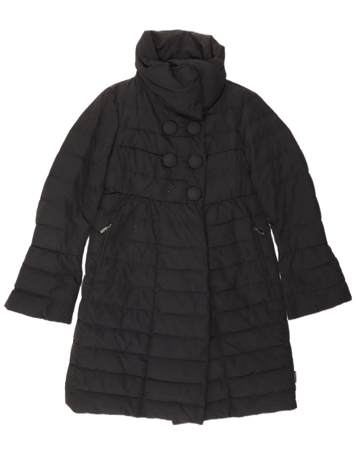 MONCLER Γυναικείο παλτό με επένδυση μεγέθους 1 Small Black Polyamide Classic