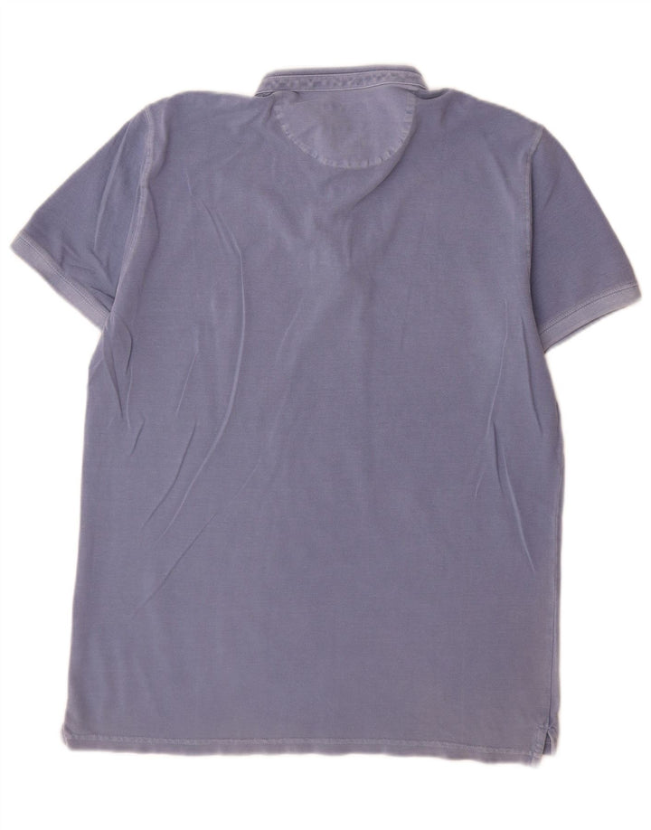 Massimo Dutti Ανδρικό πουκάμισο Polo Casual Fit μεγάλο μπλε