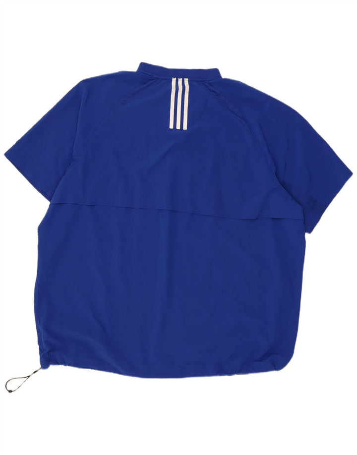 Ανδρική φόρμα πουλόβερ κοντομάνικη Adidas Top 3XL Blue Polyester