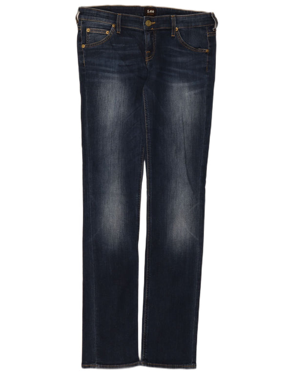 Lee Womens Lynn Narrow Slim Jeans W31 L33 Navy Blue Cotton