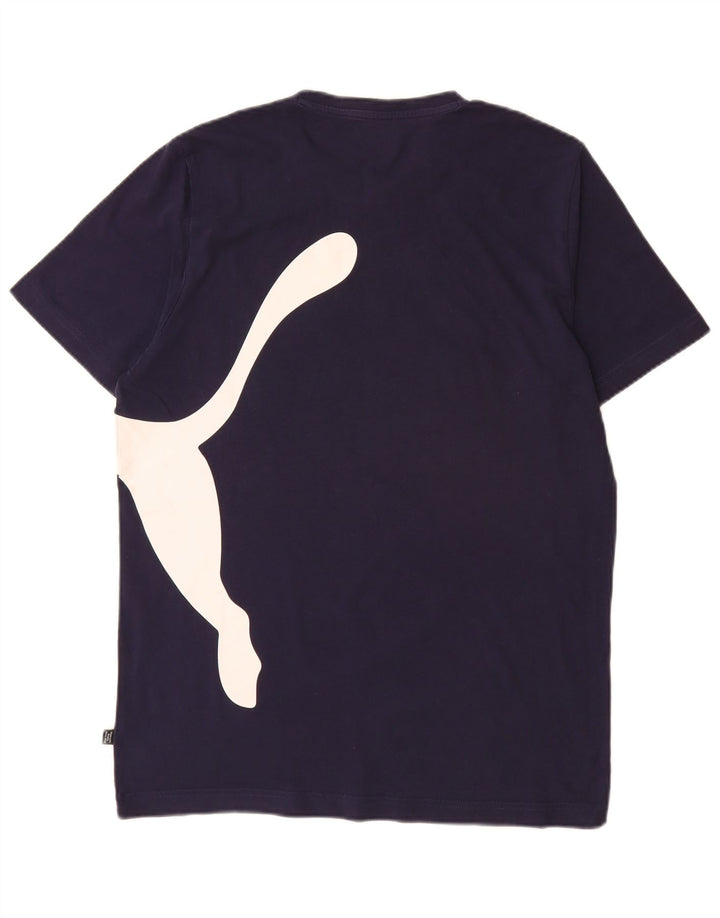 Ανδρικό γραφικό μπλουζάκι Puma Top Large Navy Blue