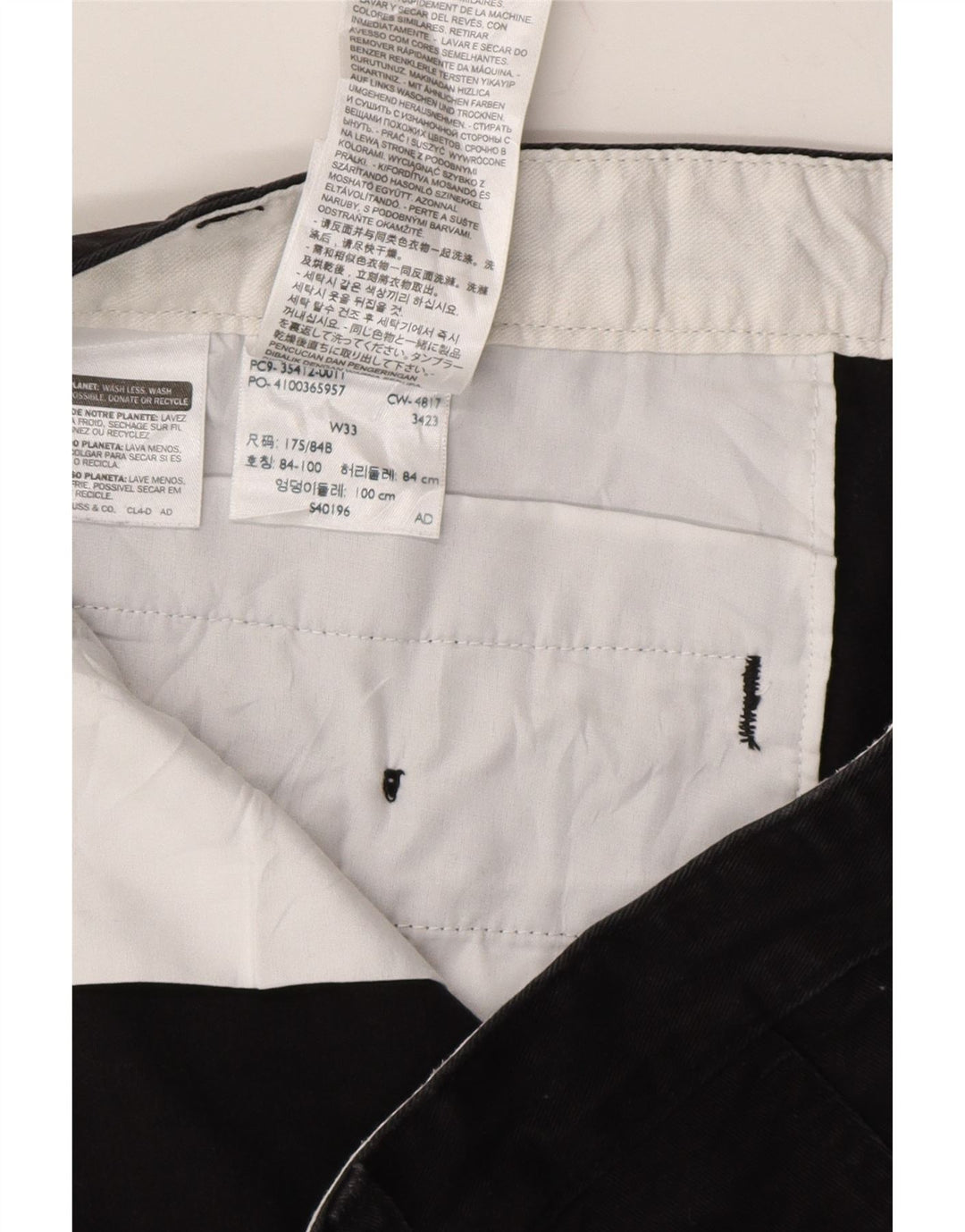 DOCKERS Womens Chino Trousers W33 Large  Black Cotton Vintage Dockers and Second-Hand Dockers from Messina Hembry 