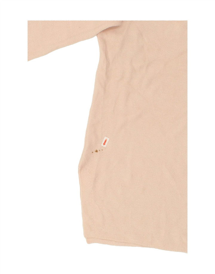 MASSIMO DUTTI Womens Top 3/4 Sleeve UK 14 Medium Beige Striped | Vintage Massimo Dutti | Thrift | Second-Hand Massimo Dutti | Used Clothing | Messina Hembry 