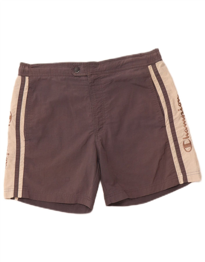CHAMPION Ανδρικά γραφικά σορτς κολύμβησης Small Grey Colourblock Polyamide