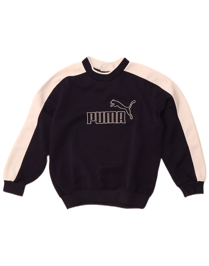 Puma Boys Graphic Φούτερ Jumper 11-12 ετών Medium Navy Blue